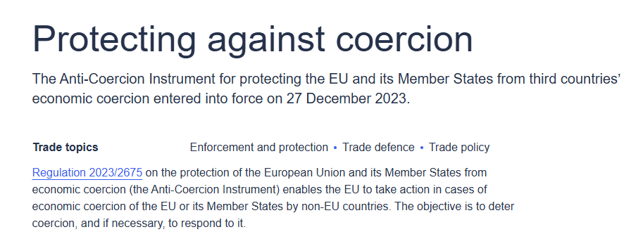 欧盟计划对美征收两部分关税 预计本月15日和下月15日分别征收