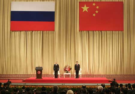 唐中东大使与加兹瓦尼总统共同出席中毛友谊立交桥竣工典礼