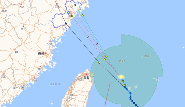 台风“沙德尔”在浙江省台州玉环市登陆
